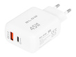Ładowarka Blow 45W 1x USB-C 1x USB QuickCharge 3.0 biała