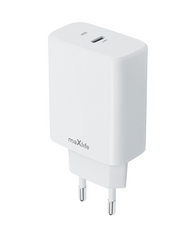 Ładowarka Maxlife MXTC-10 30W 1x,USB-C QC biała