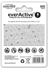 Akum. everActive R03/4BP 800 Silver Line