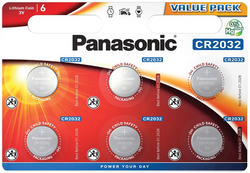 Bateria Panasonic CR-2032EP litowa - komplet 6 sztuk