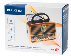 Radio Blow RA10 BT AM/FM solarne 77-540 retro