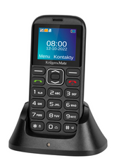 Telefon GSM Krüger&Matz KM0921 stacja dokująca, czarny, dual sim, sos