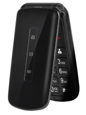 Telefon GSM Krüger&Matz KM0929.1 z klapką czarny dual sim, sos