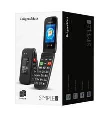 Telefon GSM Kruger&Matz KM0930.1 z klapką czarny dual sim, sos